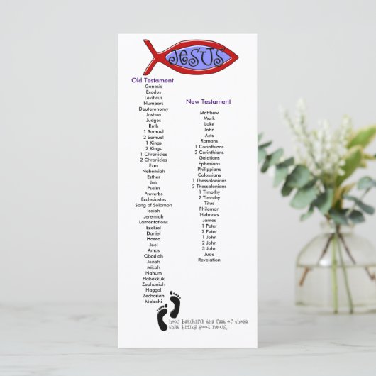 Customizable Bible Bookmark (Standing Front)