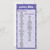 Customizable Bible Bookmark Purple Flowers (Front)