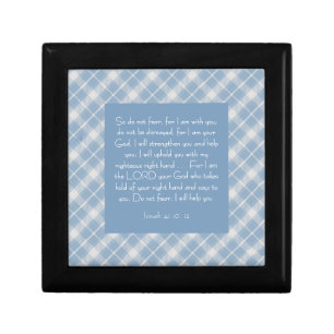 Customizable Bible Verse Isaiah 41:10, 13  Gift Box