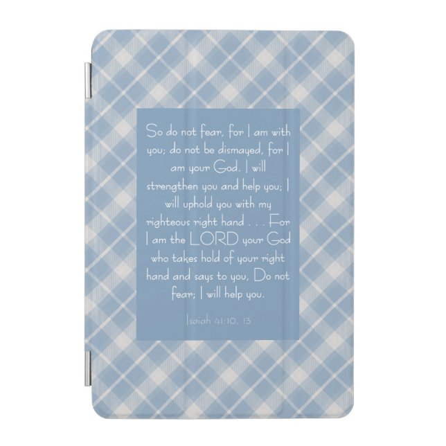 Customizable Bible Verse Isaiah 41:10, 13  iPad Mini Cover (Front)