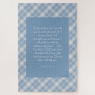 Customizable Bible Verse Isaiah 41:10, 13 Jigsaw Puzzle