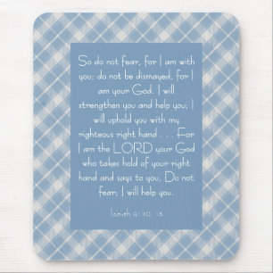Customizable Bible Verse Isaiah 41:10, 13 Mouse Pad