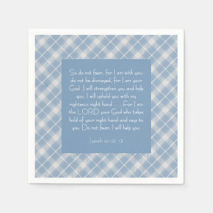 Customizable Bible Verse Isaiah 41:10, 13 Napkins
