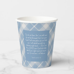 Customizable Bible Verse Isaiah 41:10, 13  Paper Cups