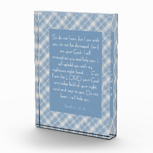 Customizable Bible Verse Isaiah 41:10, 13  Photo Block