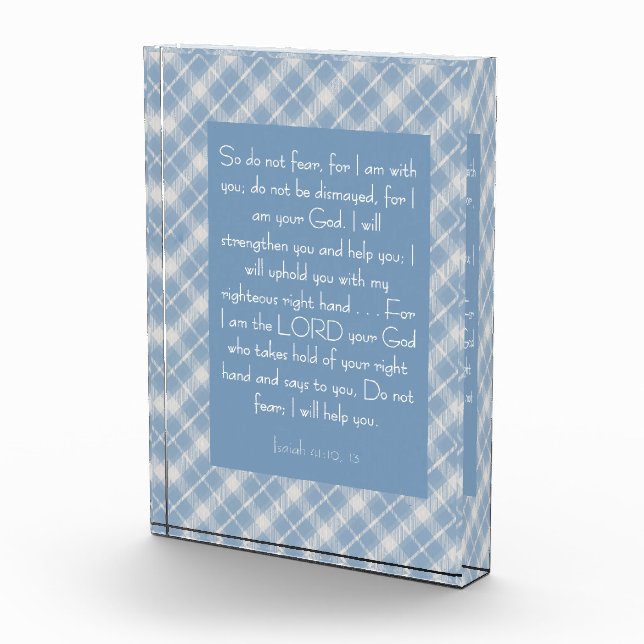 Customizable Bible Verse Isaiah 41:10, 13  Photo Block (Right)