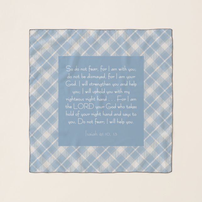 Customizable Bible Verse Isaiah 41:10, 13  Scarf (Front)
