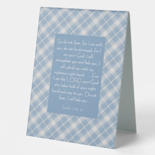 Customizable Bible Verse Isaiah 41:10, 13  Table Tent