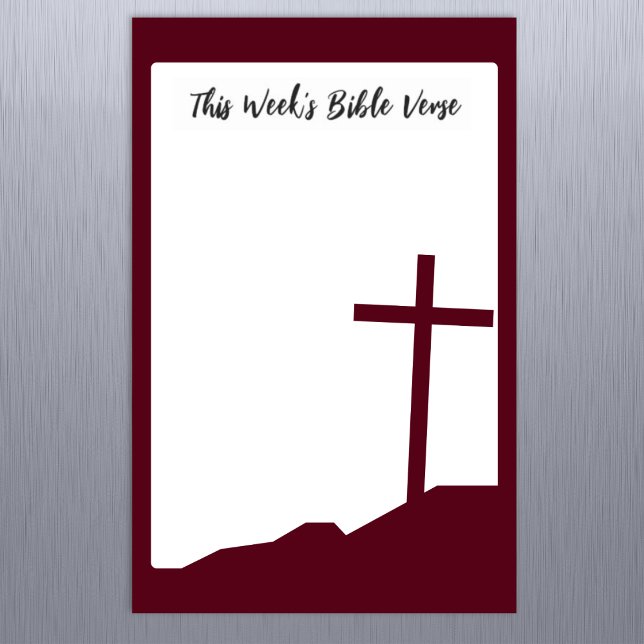 Customizable Bible Verse Magnetic Dry Erase Board (Customizable 8.5 x 5.5 (Half Letter) Magnetic Dry Erase Bible Verse Note Board)