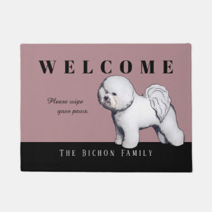 Customizable Bichon Frise Doormat