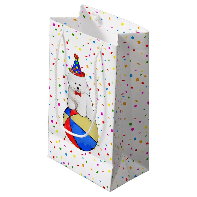 Customizable Bichon Frise Gift Bag (Front Angled)