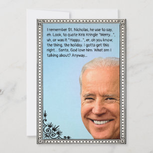 Customizable Biden Holiday Card