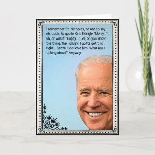Customizable Biden Holiday Card