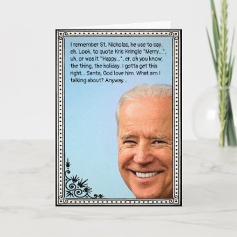 Customizable Biden Holiday Card | Zazzle