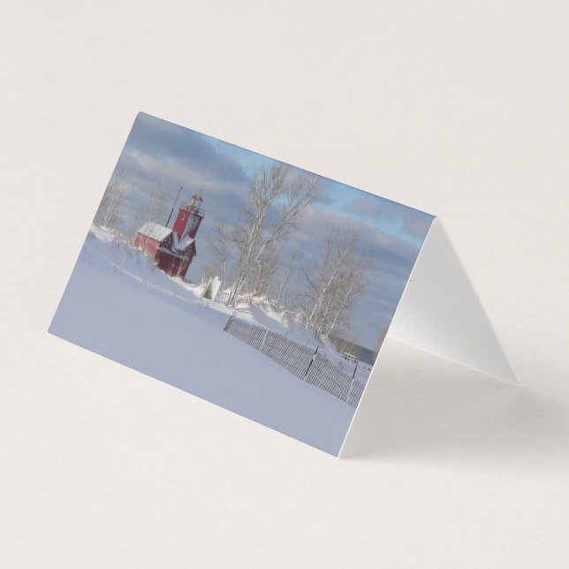 Customizable Big Red Christmas Cards (Front)
