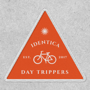 customizable bike club triangle patch