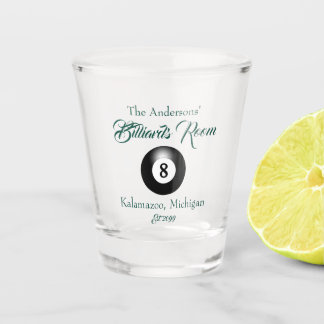 Customizable Billiards Pool Table Balls Bar Shot Glass