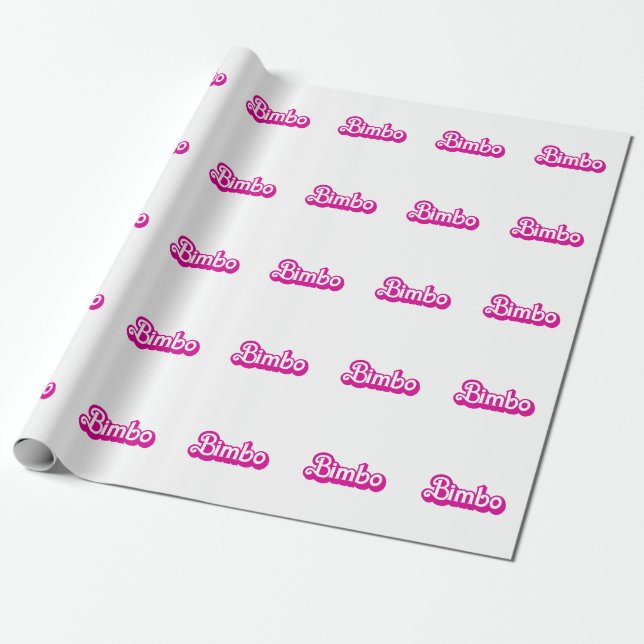 Customizable Bimbo Wrapping Paper (Unrolled)