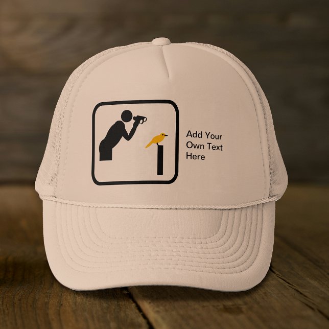 Customizable Birder / Bird Watcher Logo Trucker Hat (Creator Uploaded)