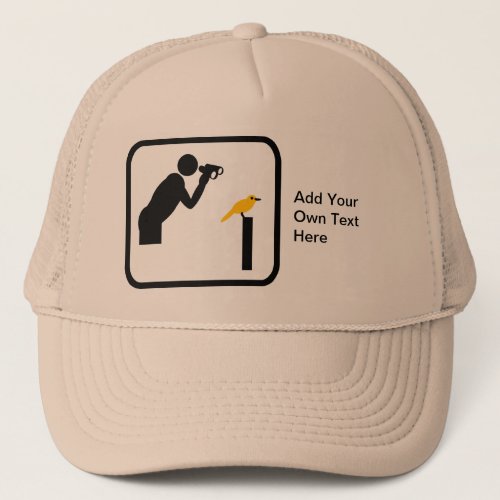 Customizable Birder  Bird Watcher Logo Trucker Hat