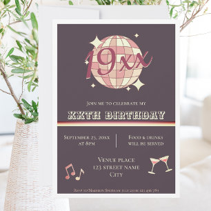 Customizable birth year birthday party Invitation