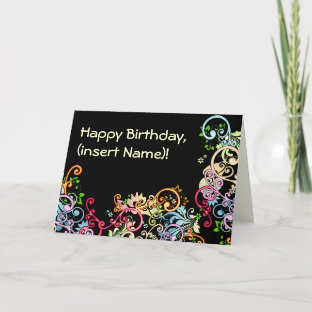 Customizable Birthday Card (Front)