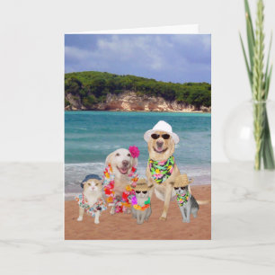 Customizable Birthday Card in Hawaiian