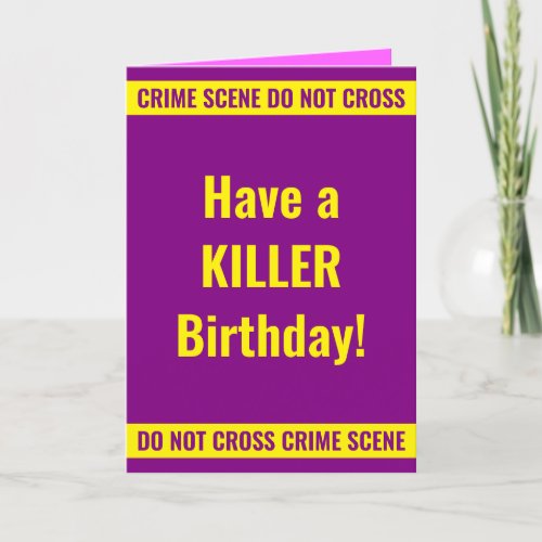 Customizable Birthday Card _ MYSTERY FAN Purple