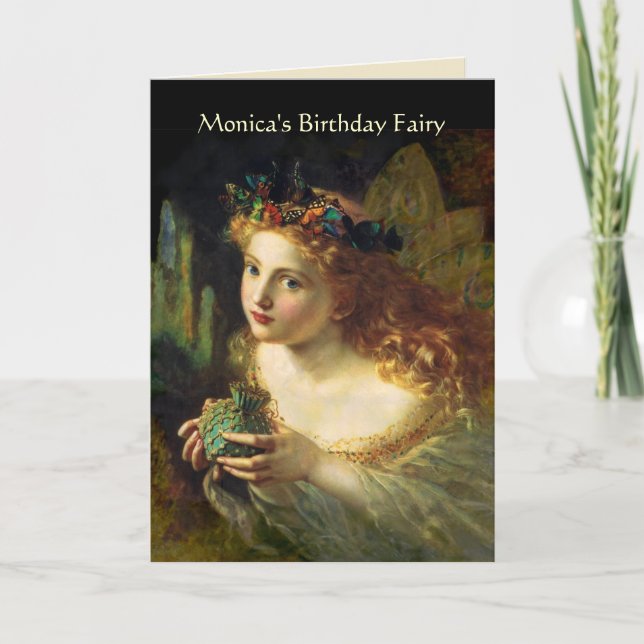 Customizable Birthday Fairy Card (Front)