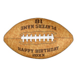 Customizable Birthday Football
