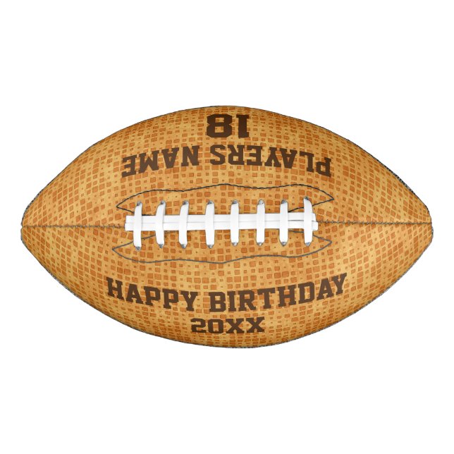 Customizable Birthday Football (Front)