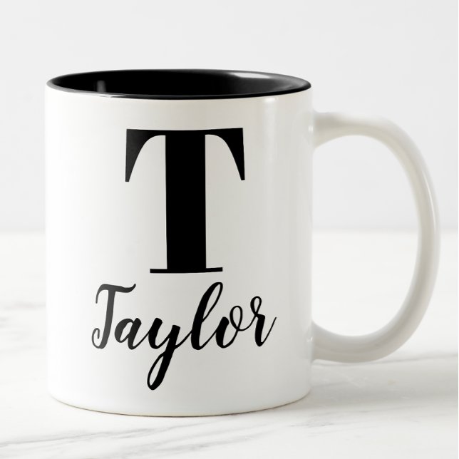 Customizable Birthday Gift Personalized Birthday   Two-Tone Coffee Mug (Creator Uploaded)