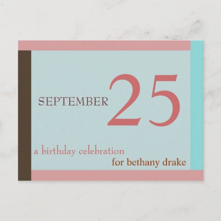 Customizable Birthday Invitation I