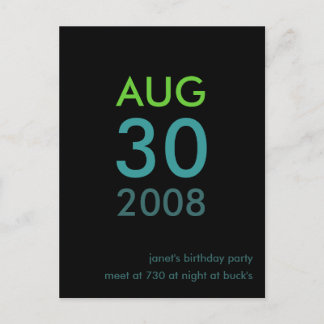 Customizable - Birthday invite - Simple Invitation