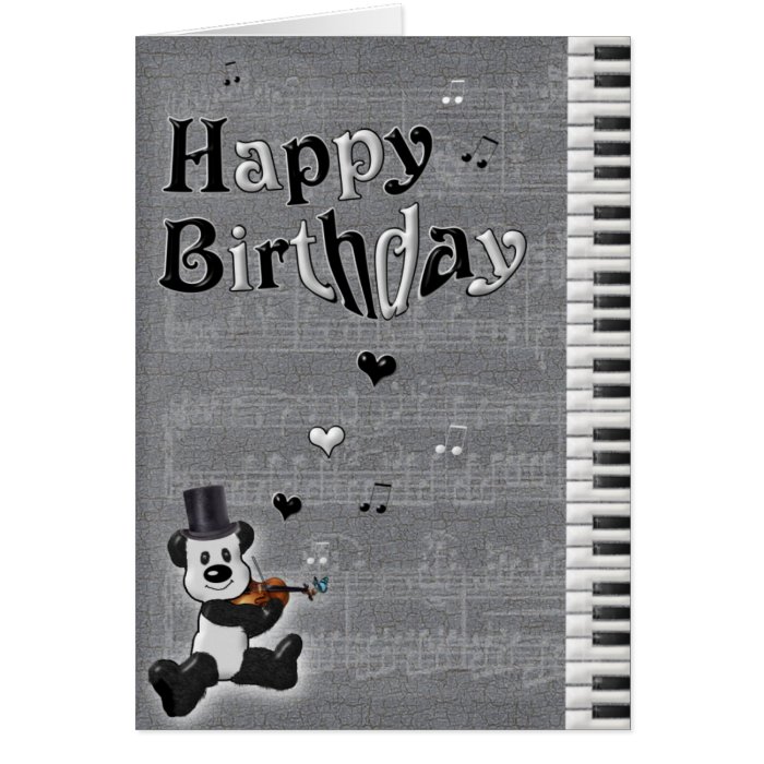 Customizable Birthday Panda Card