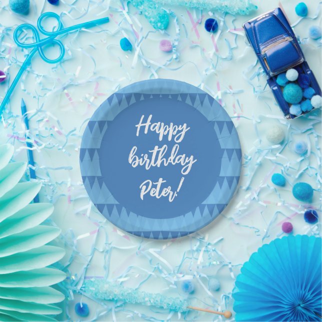 Customizable Birthday Paper Plato Plates (Party)