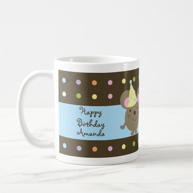 Customizable Birthday Part Mouse Mug (Left)
