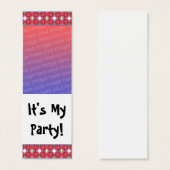 Customizable Birthday Photo Bookmark (Front & Back)