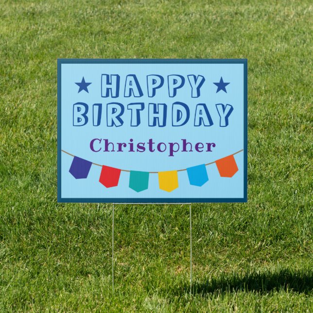 CUSTOMIZABLE BIRTHDAY SIGN (Insitu)