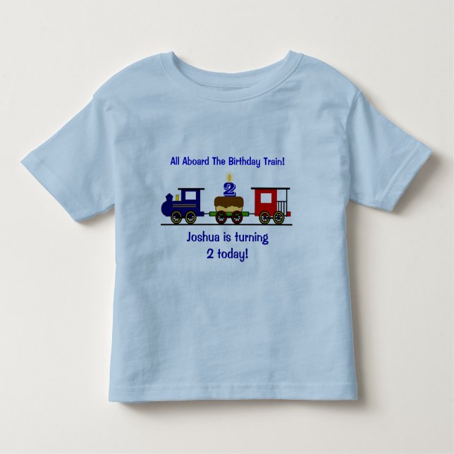 Customizable Birthday Train Shirt (Front)