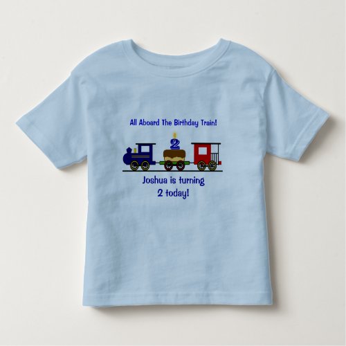 Customizable Birthday Train Shirt