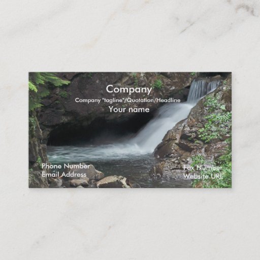 Customizable Customizable Biz Card with nature background Business Card