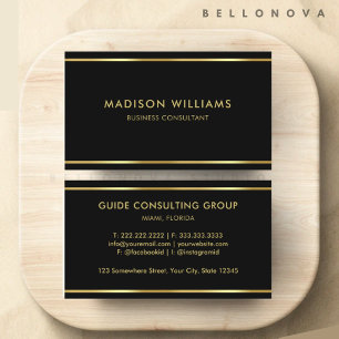 Customizable Black and Gold  Professional  Business Card
