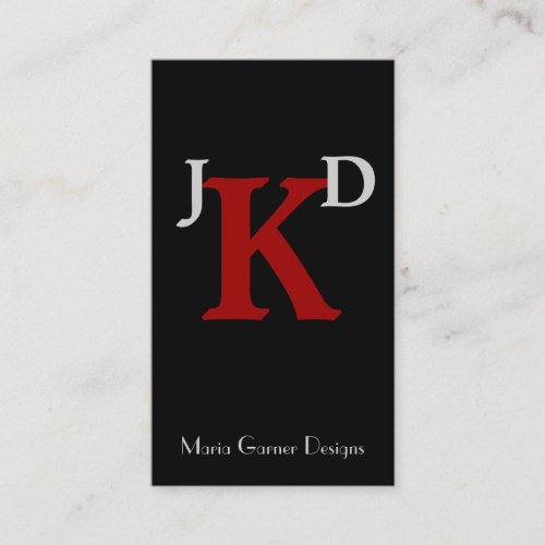 Modern Monogram businesscards Business Card Templates