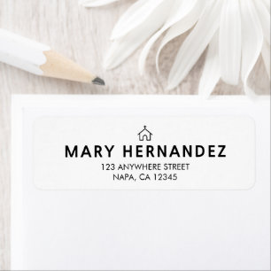 Customizable Black And White Church Faith Classic Label