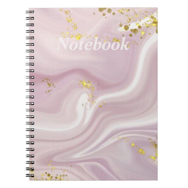 Customizable Black and White Memories Notebook (Front)