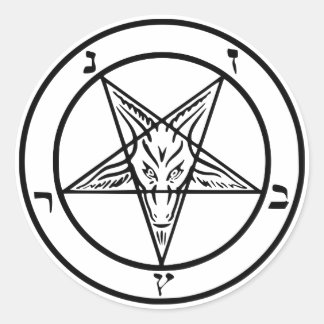 Customizable Black Baphomet Stickers