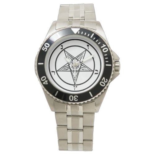 Customizable Black Baphomet Watch