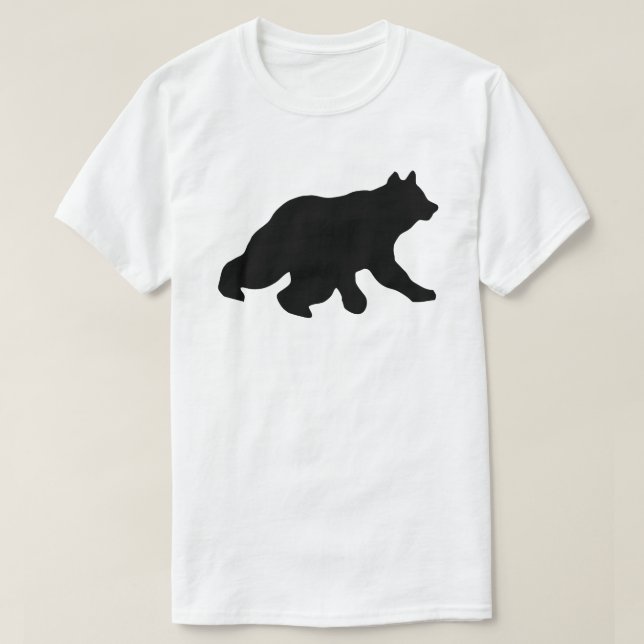 Customizable Black Bear  T-Shirt (Design Front)