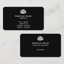 Customizable Black Business Card